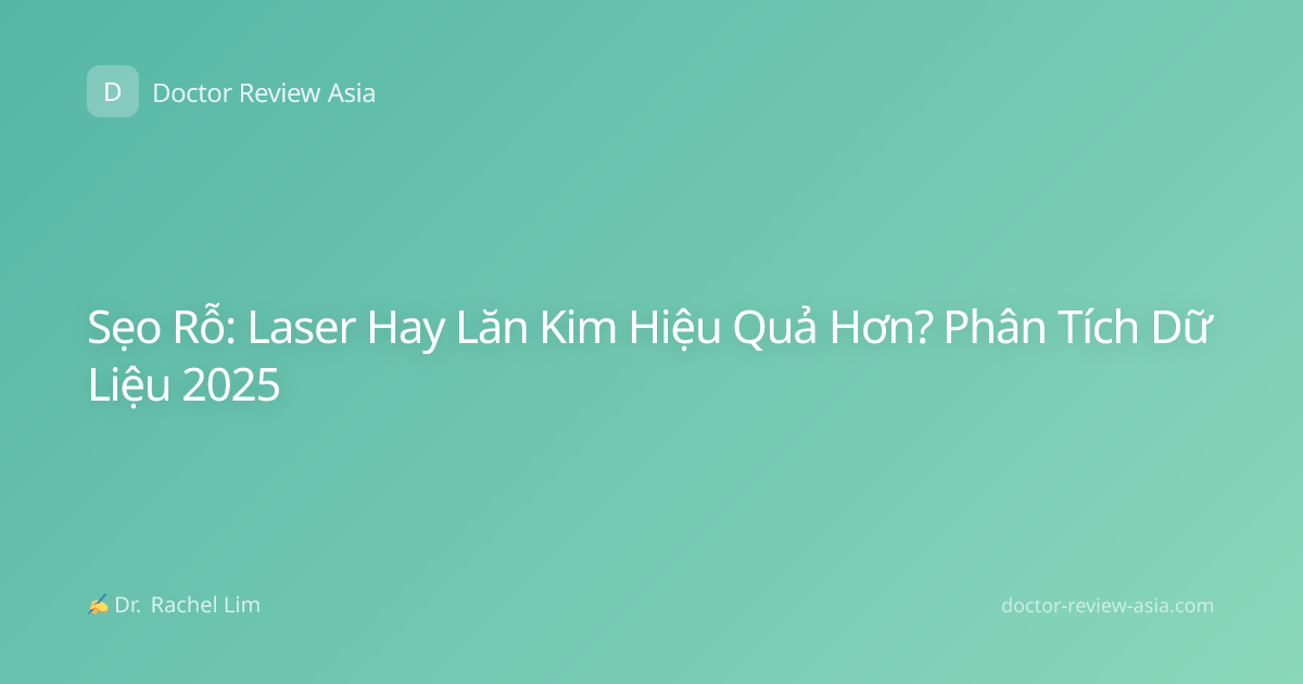 Sẹo Rỗ: Laser Hay Lăn Kim Hiệu Quả Hơn? Phân Tích Dữ Liệu 2025